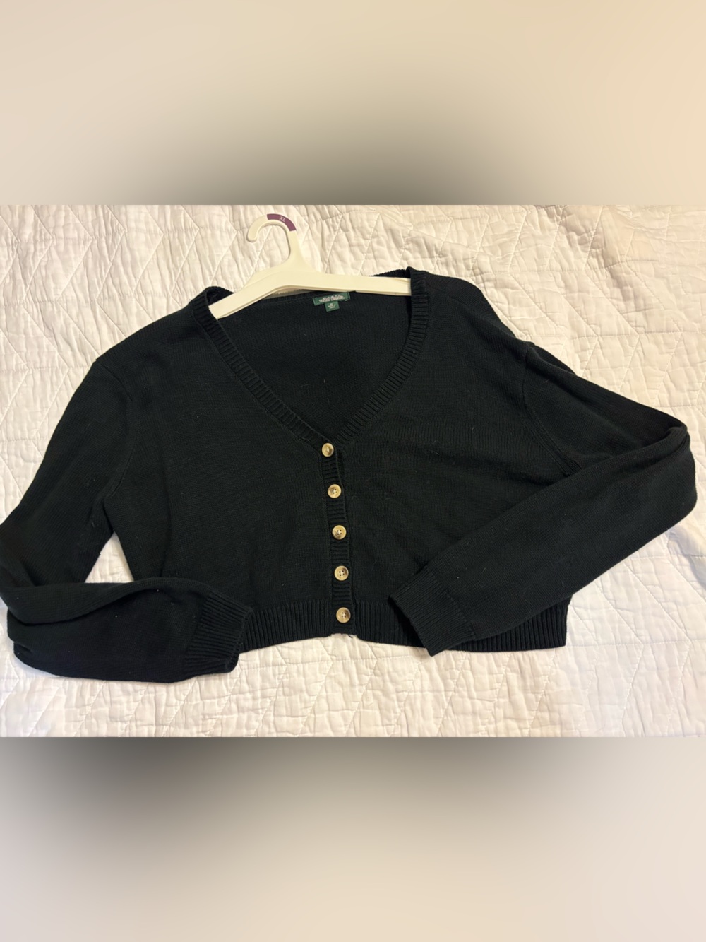 wild fable Black Cropped Cardigan